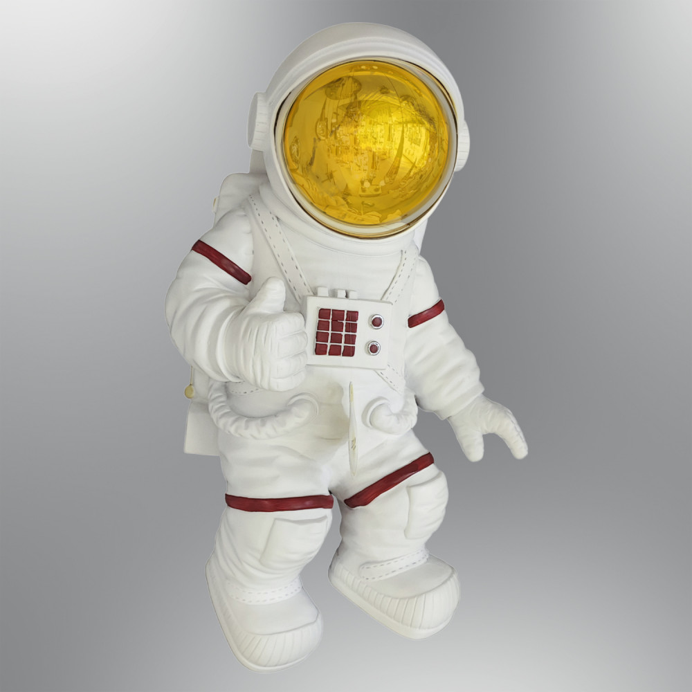 1354-1-03 Astronot Duvar Figürü 29.5*14*48.5CM SARI