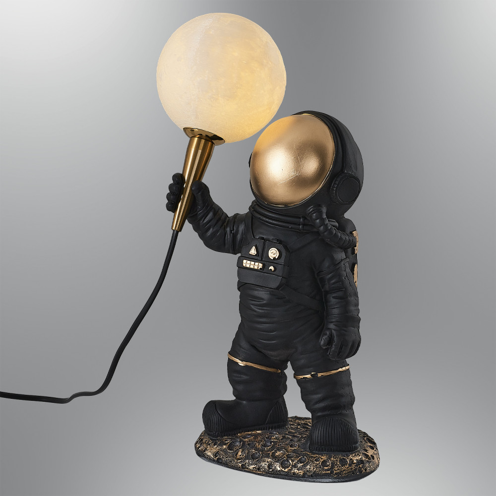 2050-2-19 Astronot Masa Lambası Siyah